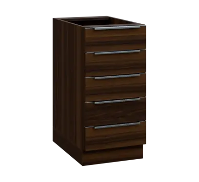 SIS - 4Z52 spodní skříňka, 5-zásuvková, 870x400x600, ořech královský